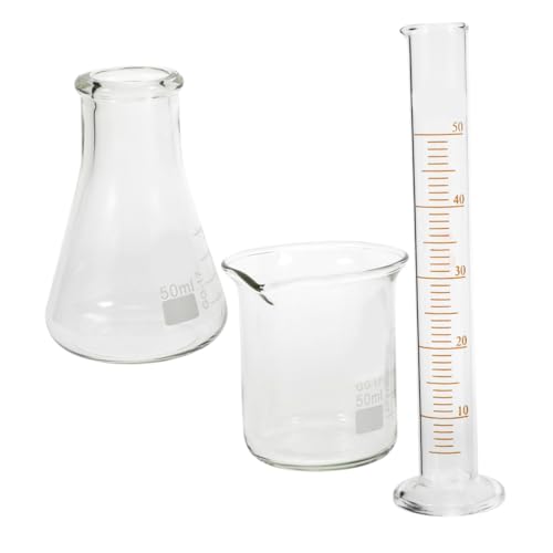 Cristalería de laboratorio de vidrio Amosfun de alta claridad