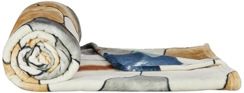 Image of amazon basics Double Sized Plush Blanket | (300 GSM) | (Cream)