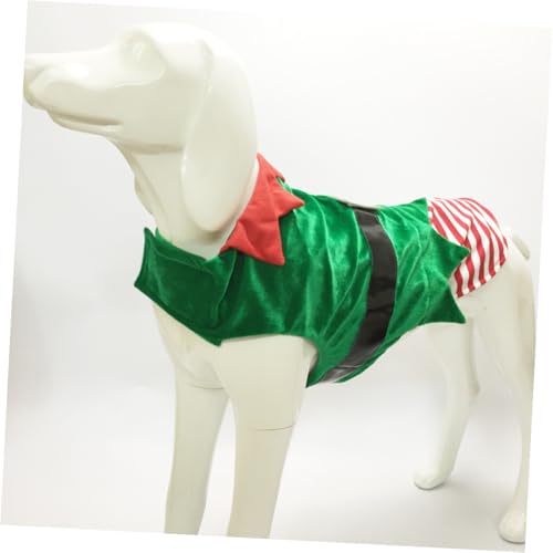 Disfraz de Elfo para Perro Talla XL Verde Navidad miniatura 5