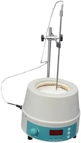 Magnetic Stirrer, 50ml 100ml 250ml 500ml 1L 2L Lab School Digital Display Magnetic Stirrer Stirring Heating Mantle Equipment 98-III-B(500ml)