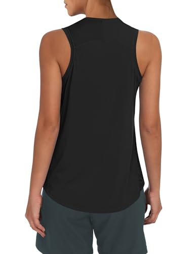 OYANUS Women's Summer Workout Tops Sleeveless Racerback Athletic Tank Top High Neck Loose Fit Running Gym Yoga Shirts