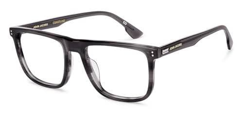 Image of John Jacobs Coastline Collection | Grey Full Rim Premium Eyewear | Blue Light blocking Glasses | For Men and Women | Medium