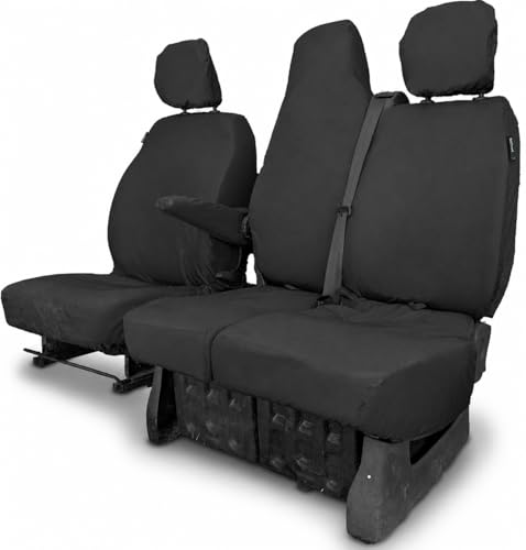 Seat Covers for Renault Trafic (2014 Onwards) | Vauxhall VIvaro 2014-2019 | Fiat Talento | Nissan NV300 | Nissan Primastar | Tailored Waterproof Heavy Duty Seat Cover [MUST HAVE FOLDING MIDDLE SEAT]