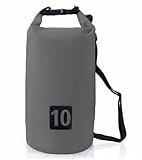 15L Wasserdichte Tasche,Dry Bag,Wasserdichter Beutel,Roll-Top Wasserfester Rucksack,Wasserdichter Packsack mit Umhängegurt für Meer,Boot,Angeln,Rafting,Strand,Wassersport,Rosa,Wasserdichter Beutel