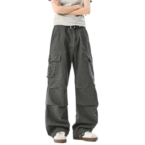 Men's Pants Spring American Workwear Multi-Pocket Loose Casual Trouser for Men2