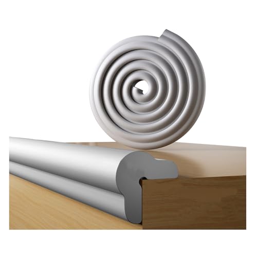 Image of Foam Table Edge and Corner Guards for Baby,(6.5ft Edge 4Corners),Baby Proofing Soft Corner Protectors,Furniture and Tables Child Baby Proof Bumpers, Pre-Taped Corner Cushions (Grey)