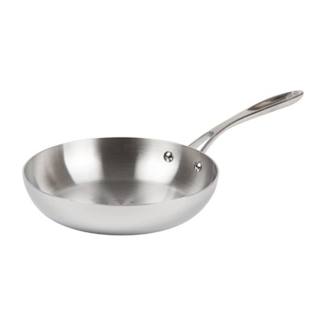 VOGUENextday Catering Equipment Supplies UK Tri-Wall Frying Pan Stainless steel. 240mm (9.5")
