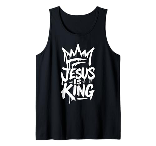 Jesus is King | Crown Design Inspired by Faith Tank Top