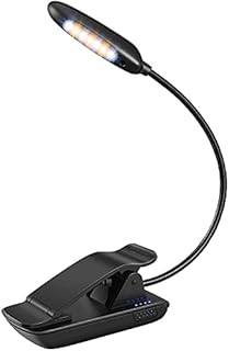 AGRADI Small And Convenient USB Rechargeable Book Lamp Clip Desk Lamp Reading Desk Lamp Wireless Desk Lamp Reading Lamp LED Night Light Laptop Computer Light Easy To Carry And Can Be Put In A Backpack