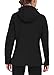 ATLASLAVA Softshelljacke Damen mit Kapuze Regenjacke Fleecejacke Wanderjacke Gefüttert Jacken Outdoor Wandern Schwarz L