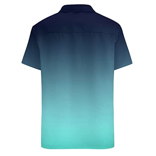 Mens Hawaiian Shirt Casual Button Down Shirts Party Shirt Short Sleeve Button Up Shirt2