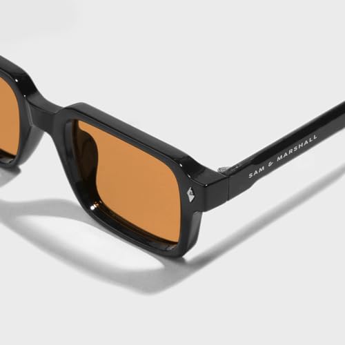 Image of SAM AND MARSHALL OCTOBER Sunglass I 400% UV Protection I Rectangular Sunglass I Cellulose Propionate I Unisex