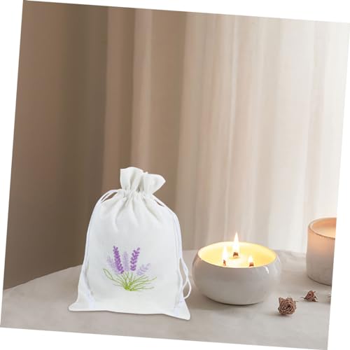 5 bolsas sachet de lavanda con cordón para decoración miniatura 6
