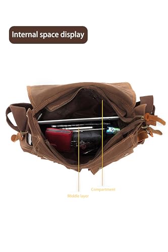 Kervaky Men's office bags, crossbody bags, men's shoulder bags, business men's bags, casual men's leather bags, shoulder bags4