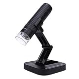 【Magnitif et explorer】: Explorez le monde microscopique avec un grossissement 50x-1000X, idéal pour les expériences scientifiques des enfants et l'apprentissage. Connectez-vous aux téléphones et à l'ordinateur pour une vision en temps réel sur un écran plus grand, améliorant l'expérience d'exploration scientifique. Connectez-vous facilement aux téléphones et aux ordinateurs pour observer les ailes d'objet volant, les cellules végétales, etc.