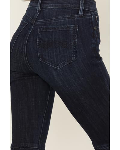 Idyllwind Women's Allessio Dark Wash High Rise Fringe Bootcut Super Stretch - IWSU25J20-DKW 4W x 36L4