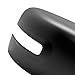 A-Premium Passenger Side Rearview Mirror Cover Cap - Compatible with Jeep BU Series Renegade 2015 2016 2017 2018 - Primed Black, with Turn Signal Hole