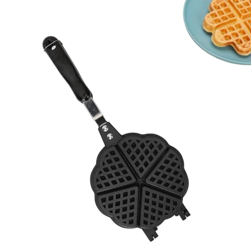 HERCHR 5.9in Waffle Maker Pan, Non Stick Stovetop...
