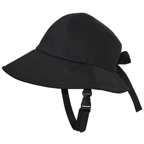 DAGLLGEW Casco de Bicicleta de ala Ancha con protección UV, Transpirable y Seguro, con Correa Ajustable y Lazo, para Mujer, para Verano, Ciclismo, Ciclismo
