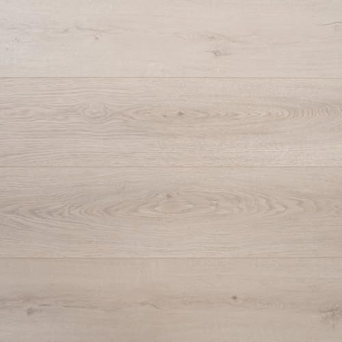 Laminate Flooring Durable 8mm Thick Planks – Modern Wood Effects, Easy Click Fit, Water-Resistant Laminate – Ideal for Living Room, Bedroom & Hallway Floors - 1.92m² Coverage Per Pack (Sandstone)