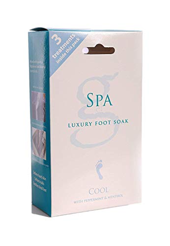 G Spa Luxury Therapeutic Foot Soak - Cool with peppermint / menthol 3 treatment pack