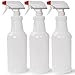 Pinnacle Mercantile Plastic Spray Bottles Leak Proof Technology Empty 32 oz Pack of 3 Made in USA