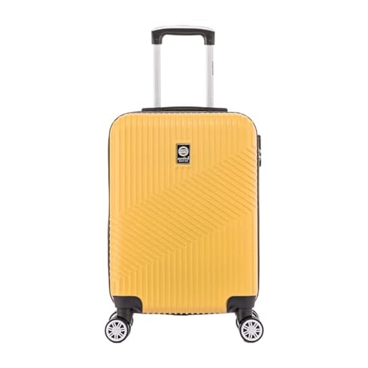 SANTINO, Mala de Bordo Geometric 4 Rodas 360º Santino P ASAV7003P Cor: Amarelo