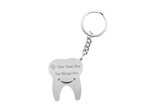 Image of SAVRI Personalized Keychain with Customized Name Engraving | Stainless Steel Round Professional Keychain