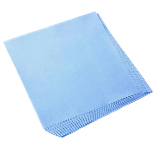 RXSHOPY Autoclave CSR Sterilization Wrap Sheet 100 x 100 cm, Blue Non-Sterile Pads, SMMS Non-Woven,Sterilization with Steam & EO - 20 Pcs