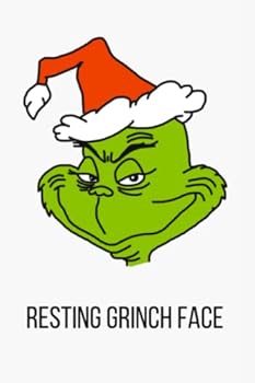 Paperback Resting Grinch Face: Funny Christmas Notebook Journal / 150 lined pages / 6x9 Book