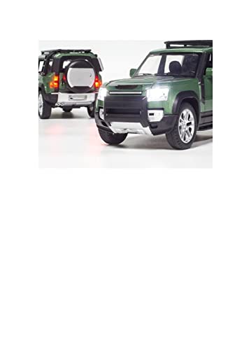 Modelo Land Rover Defender Diecast 1:24 Negro miniatura 5