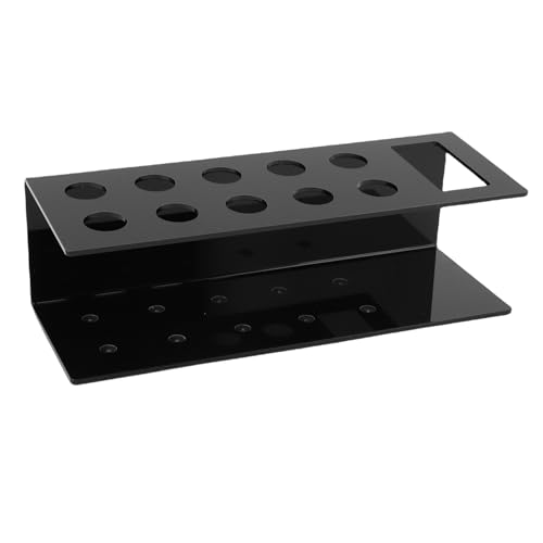 Fafeicy Portador de Pizarra Soporte de Marcador Organizador Acrílico Transparente para la Escuela, Soporte de Marcador de Montaje en Pared para Maestros y Estudiantes (BLACK)