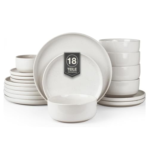 Richmount Milkyway Geschirrset,18-teiliges teller set,Steingut...