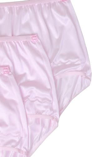 Image of Dixie Belle Women's Underwear Nylon Brief High Waist Scallop Trim 3-Pack 719