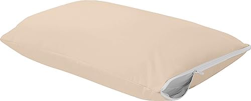 Utopia Bedding 4 Pack Waterproof Pillow Protectors with Zipper King Size (Beige), Bed Bug and Dust Mite Proof Pillow case Covers, Moisture Wicking Pillow Encasements 20 x 38 Inches - 3