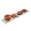 COGRICHBF 66045 Grill Warming Rack Replacement for Weber Genesis II 400 Series, Genesis II E-410 S-410 SE-410, Foldable Stainless Steel Upper Warming Rack, 32.7 Inch Grill Parts