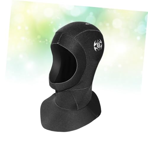 Bonnet de plongée néoprène 3 mm résistant et confortable noir - 2