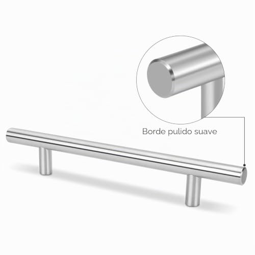 Manijas para cajones de cocina Flexzion de níquel cepillado para un agarre cómodo y duradero 3