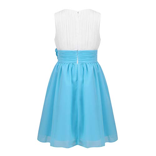 TiaoBug Vestito Cerimonia Bambina Lungo Vestito