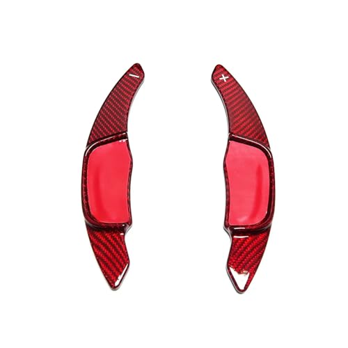 Compatible With VW For Jetta GLI 2016 2017 2018 2019 対応 1ペア 車用ステアリングホイール シフトパドルエクステンションステッカー インテリアアクセサリー(Black)