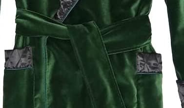 Men Long Smoking Jacket, Men Luxury Velvet Bottle Green Cigar Robe For Dinner,House Wear Dress, Bath Robes4