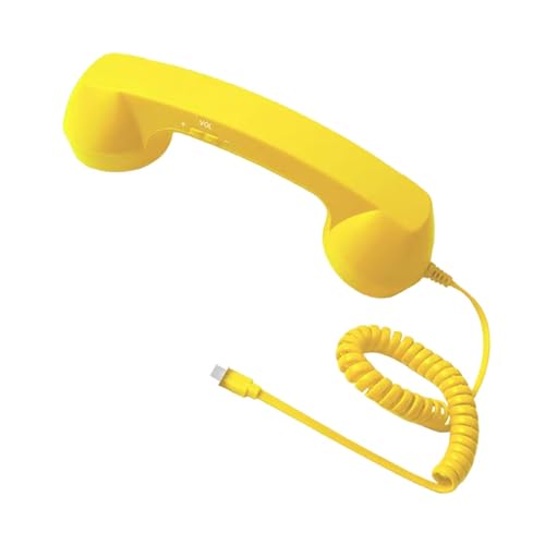 Image of Retro Phone Handset Phone Receiver for Mobile Phone Meetings All Smartphones Yellow| Corded Telephones| Corded Telephones| Home Telephones & Accessories |Consumer Electronics