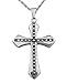 Produktbild Hanessa Herren-Schmuck Kreuz in Silber Halskette Edelstahl Geschenk zu Weihnachten für den Freund/Mann