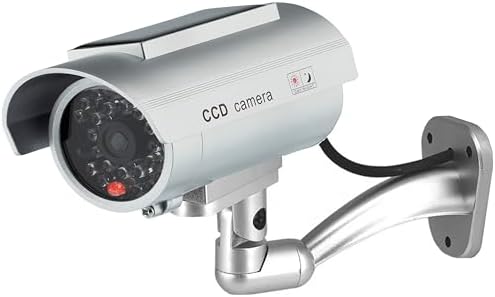 C&aacute;mara falsa solar falsa con objetivo con luz intermitente imperm...