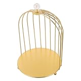Design elegante: questo supporto per cupcake a forma di gabbia per uccelli presenta un design che aggiunge un'atmosfera romantica e unica agli ambienti nuziali, rendendo il tuo giorno speciale ancora più memorabile, albero per cupcake, supporto per torta in metallo