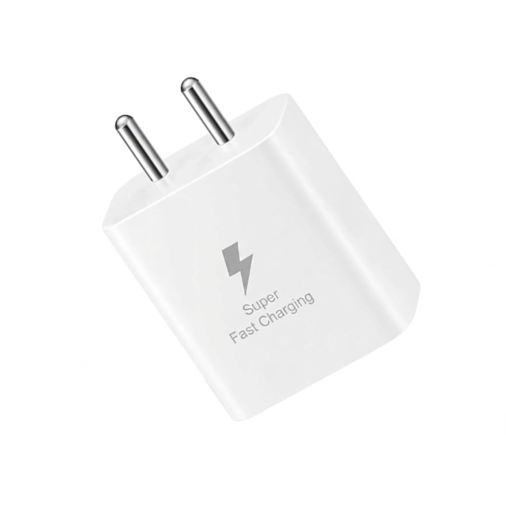 25W Fast Charger Adapter Type-C Compatible with Samsung Galaxy S26, S25, S24, S23, S22, S21(Ultra/Fe), M35, M36, M16, M06, M05, M56, A55 5G, A35 5G, A15, F15, F14(Z/S/A/M/F) Series.