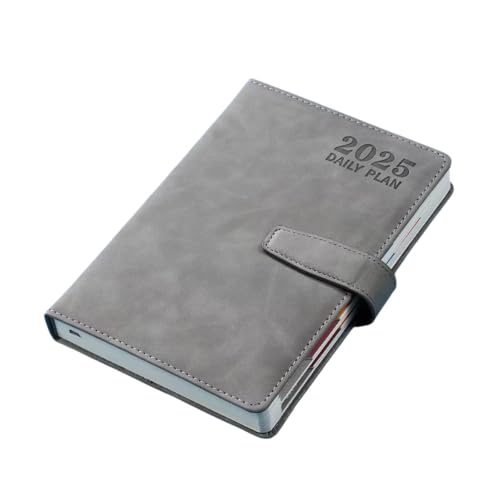 手帳 2025 9月始まり2026年8月まで日手帳 A5 スケジュール帳 システム 日記帳 ビジネス プランナー防水性と防汚性1日1ページ ブルー (グレー)