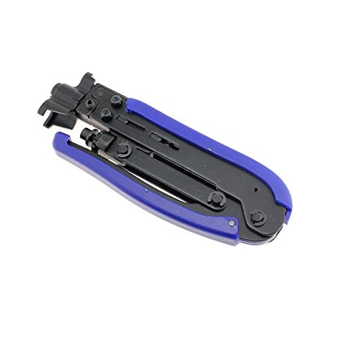 Electrical Equipments Supplies - DIY 75-5 Cable CCAV Satellite TV Connector Toolkit Suite with 10 F Connector - (Color: Squeezing Forceps)