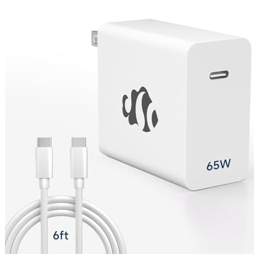 65W GaN USB C Fast Charger, PD 3.0 Wall Adapter with 6.6ft Cable, Reliable Power Block for MacBook Pro/Air, iPhone-16/15, iPad, Sam-sung-S24, PPS Laptop Charger for Travel, Home & Office