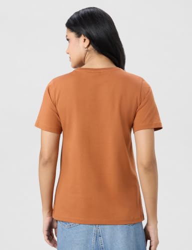 Image of Symbol Premium Women's Super Soft Cotton Round Neck Solid T-Shirt (Stylish | Regular Fit) (Available in Plus Sizes)